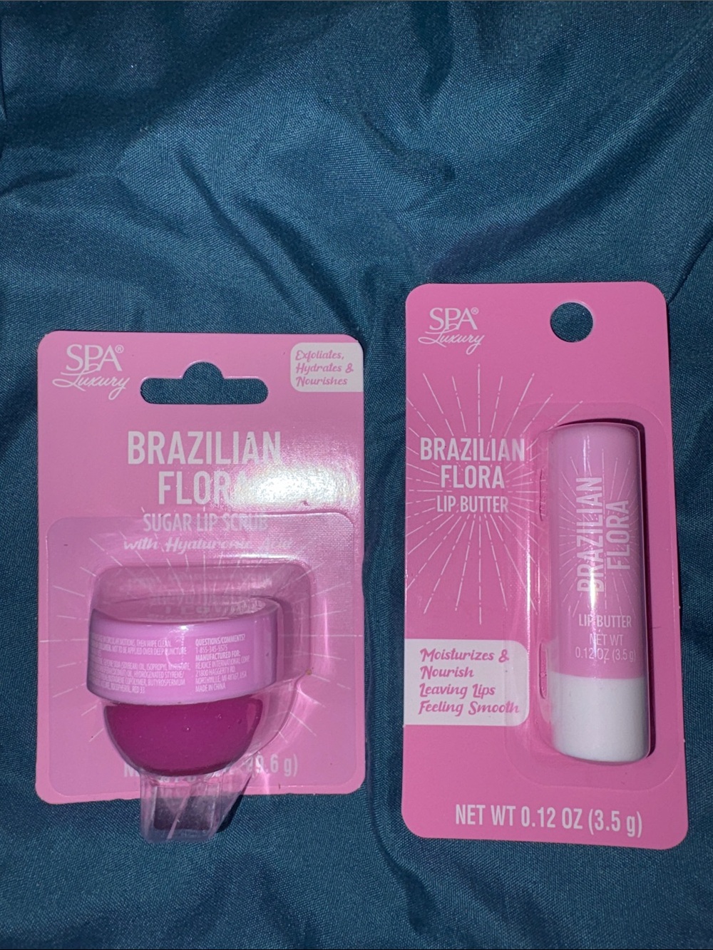 Spa Luxury - Brazilian Flora Sugar Lip Scrub & Lip Butter Duo